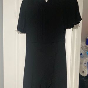 Black high low dress!